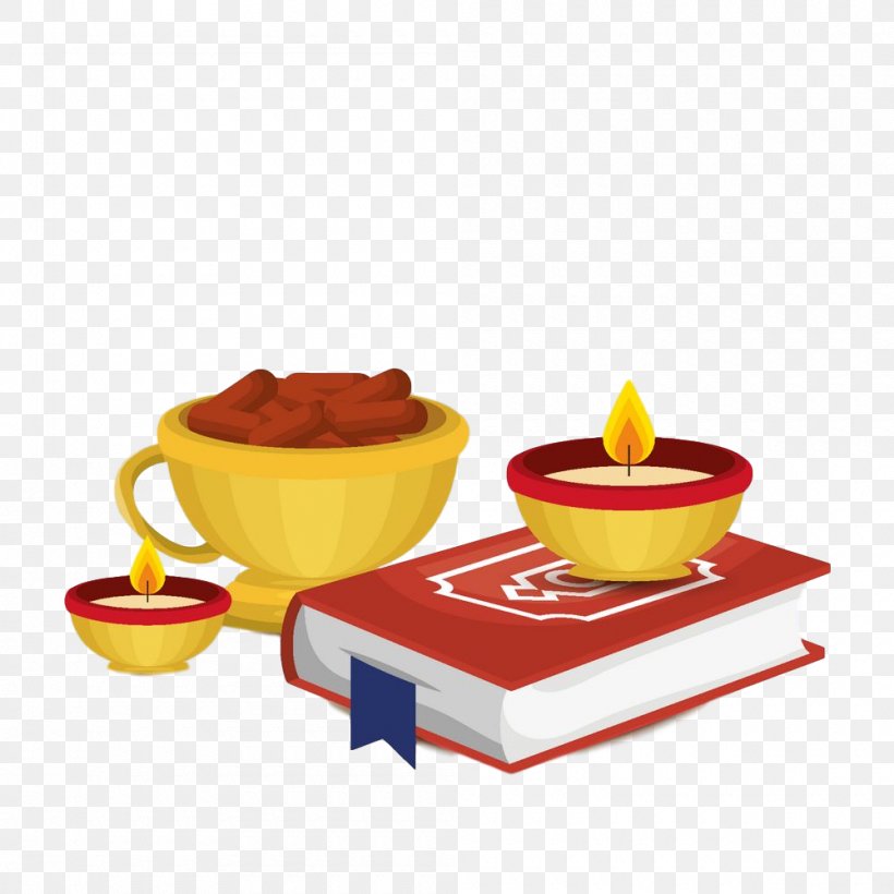 Ganesha Illustration Vector Graphics Royalty-free Quran, PNG, 1000x1000px, Ganesha, Candle, Candle Holder, Cup, Dinnerware Set Download Free