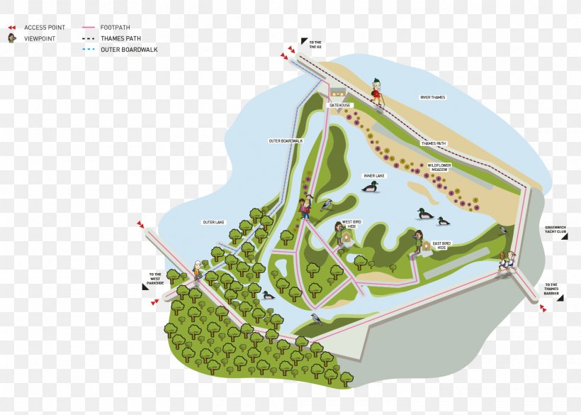 Greenwich Peninsula Ecology Park Thames Barrier Park, PNG, 1400x1000px, Greenwich Peninsula, Diagram, Ecology, Garden, Land Lot Download Free