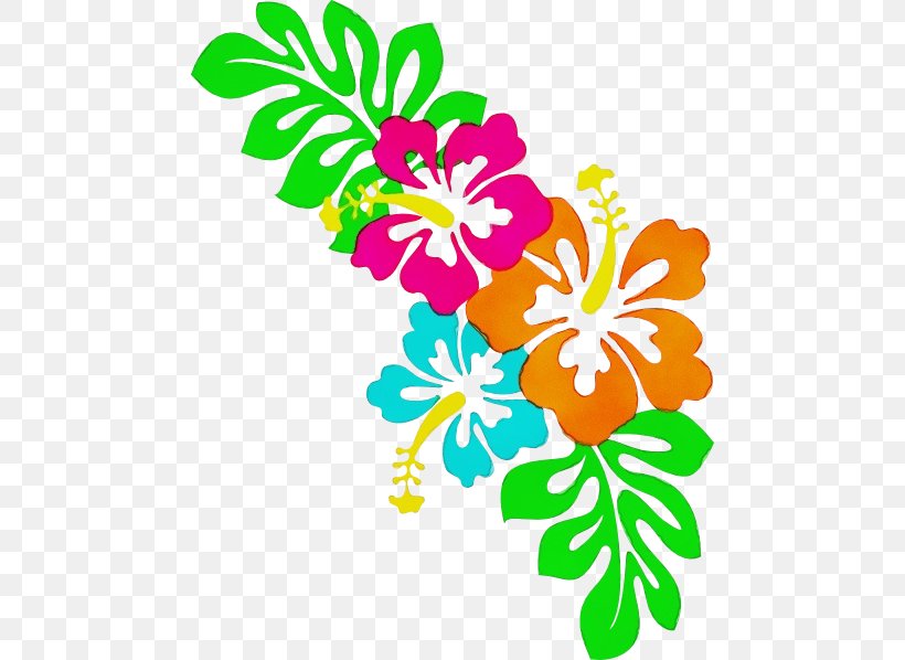 Hibiscus Flower Plant Hawaiian Hibiscus Clip Art, PNG, 474x598px, Watercolor, Flower, Hawaiian Hibiscus, Hibiscus, Mallow Family Download Free