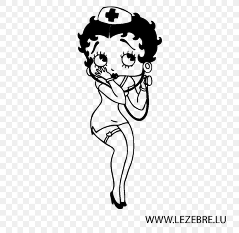 Betty Boop Cartoon Drawing Sticker Clip Art, PNG, 800x800px, Watercolor, Cartoon, Flower, Frame, Heart Download Free