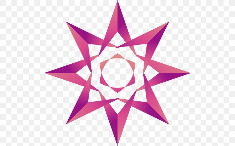 Star Triangle Symmetry, PNG, 512x512px, Icon Design, Magenta, Pink, Purple, Star Download Free