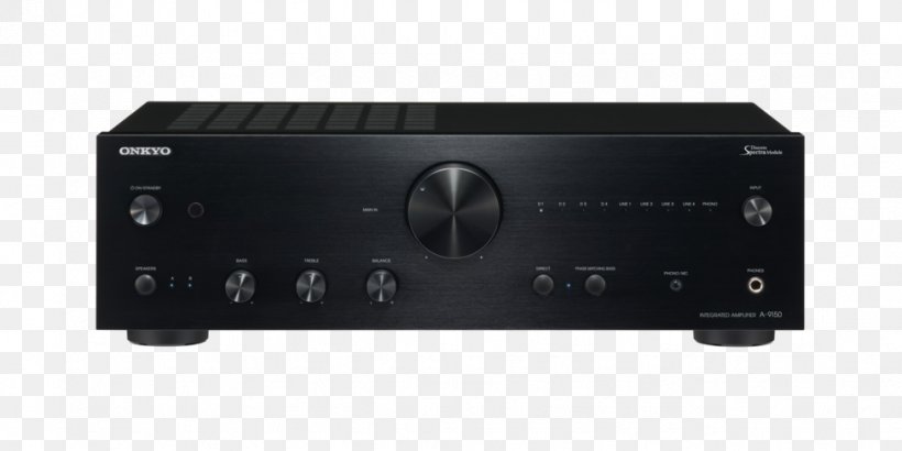 ONKYO A-9150 2.0channels Home Wired Black Audio Amplifier Audio Power Amplifier AV Receiver, PNG, 976x488px, Audio Power Amplifier, Amplifier, Audio, Audio Equipment, Audio Receiver Download Free