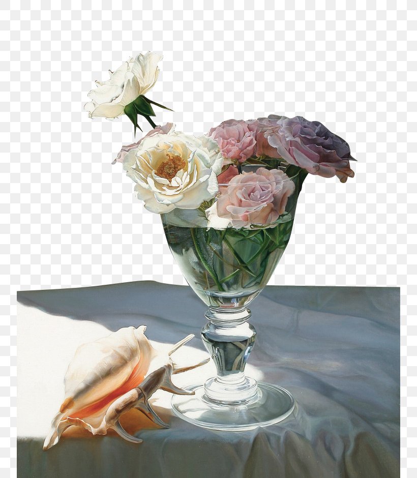 The Art Of Painting Still Life Oil Painting Hyperrealism, PNG, 754x940px, Art Of Painting, Art, Artificial Flower, Centrepiece, Champagne Stemware Download Free