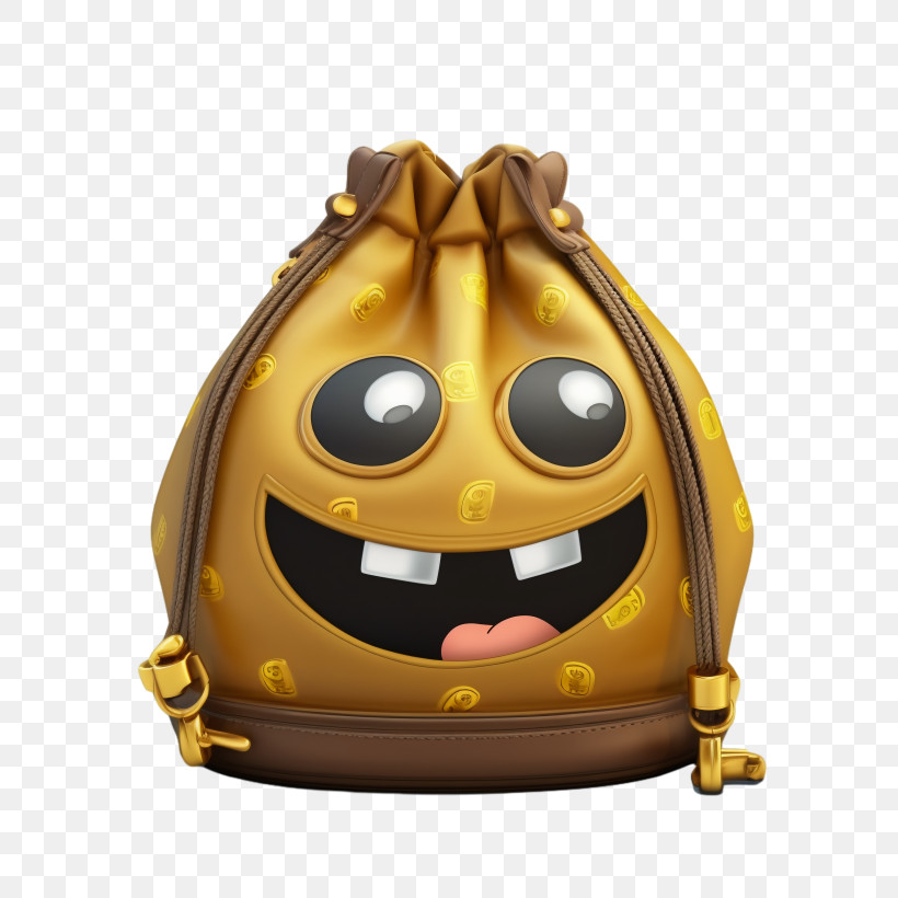 Bag - Smiling Money Pouch With Coins PNG
