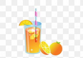 Vector Ice Orange Juice - Orange Juice Clip Art PNG