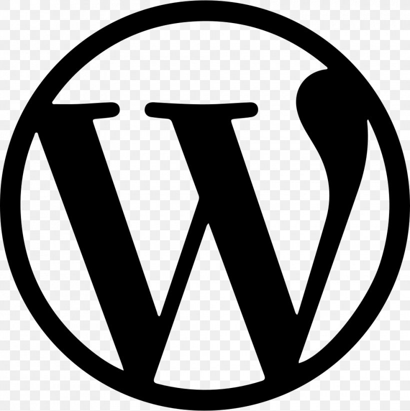 WordPress.com Logo Blog, PNG, 980x982px, Wordpress, Area, Black And White, Blog, Brand Download Free