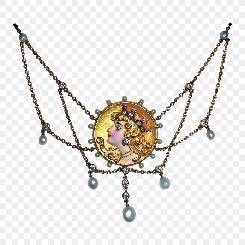 Necklace Earring Pendant Pearl Ruby, PNG, 991x991px, Necklace, Art, Art Deco, Art Nouveau, Bead Download Free