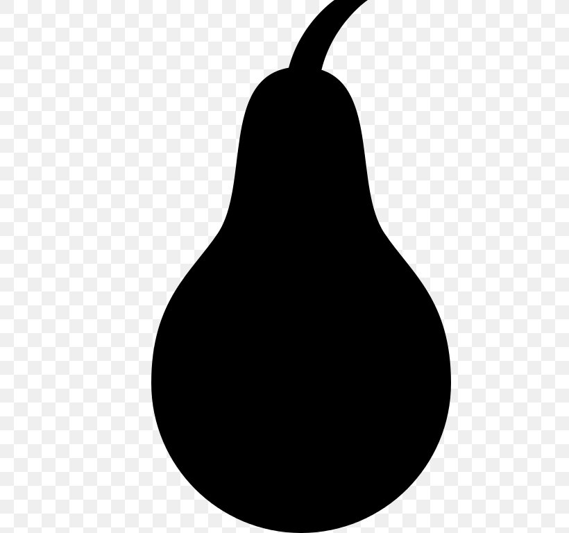 Pear Food Fruit Silhouette Clip Art, PNG, 768x768px, Pear, Apple, Banana, Black And White, Food Download Free