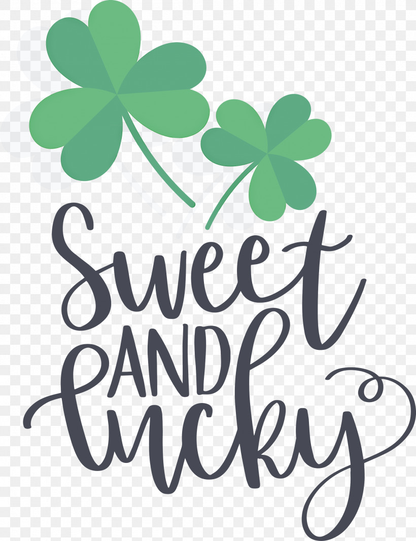 Sweet And Lucky St Patricks Day, PNG, 2305x3000px, St Patricks Day, Biology, Flower, Green, Leaf Download Free
