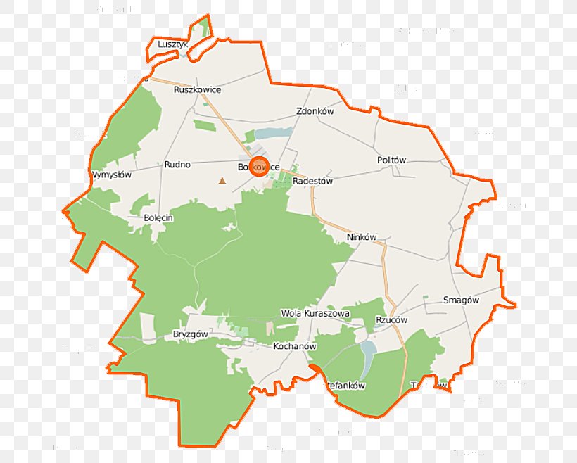 Borkowice, Masovian Voivodeship Kochanów, Przysucha County Wymysłów, Gmina Borkowice Bryzgów Ninków, PNG, 680x658px, Map, Area, Ecoregion, Land Lot, Masovian Voivodeship Download Free