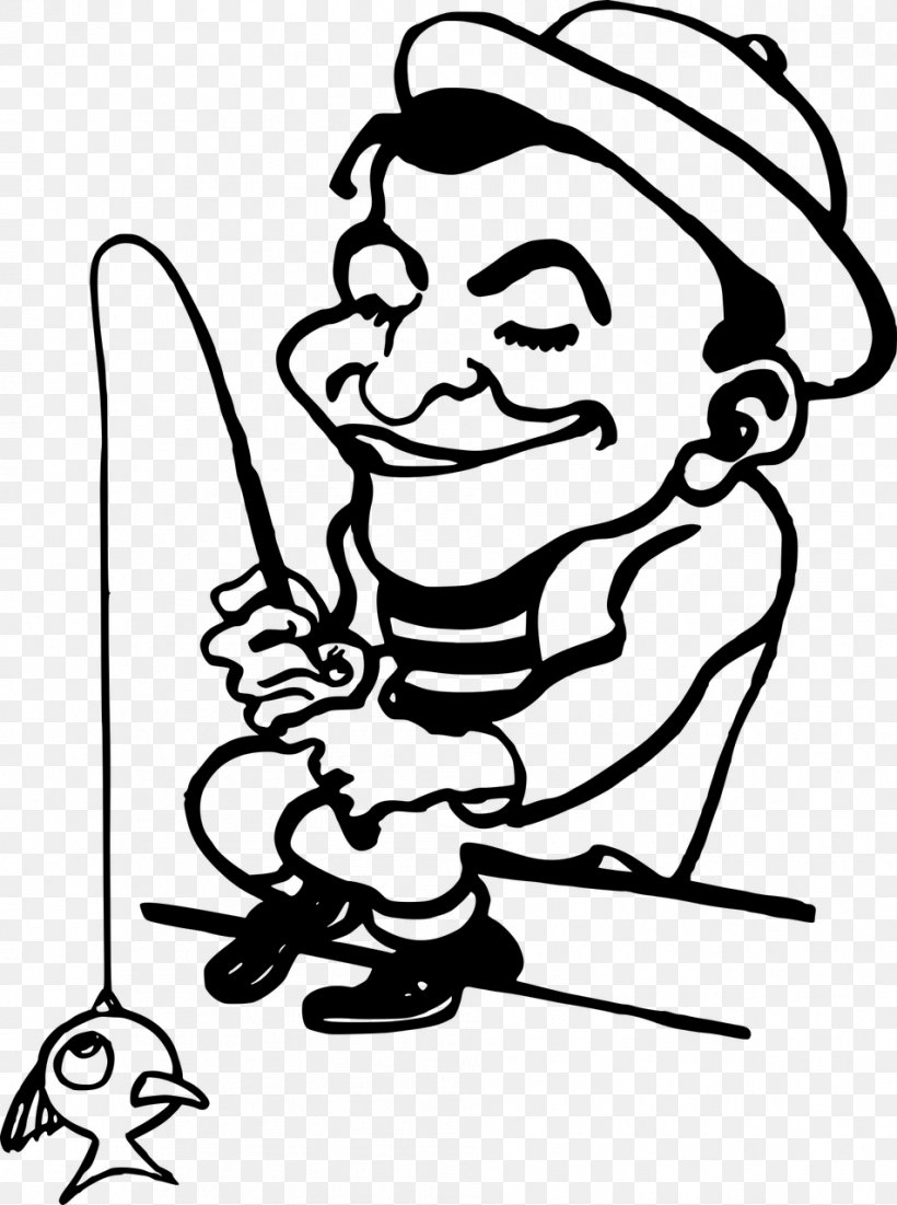 Clip Art, PNG, 953x1280px, Fisherman, Art, Artwork, Black, Black And White Download Free