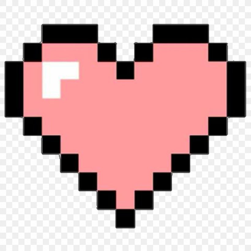 Heart Pixel Art, PNG, 1024x1024px, Watercolor, Cartoon, Flower, Frame ...