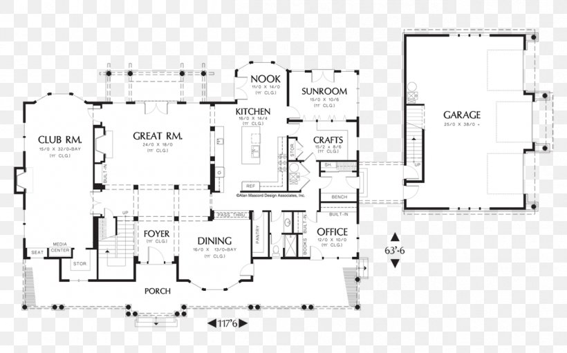 House Plan Floor Plan Ranch-style House, PNG, 1255x783px, House Plan, Architectural Plan, Area, Arts And Crafts Movement, Building Download Free
