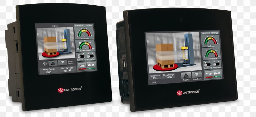 Programmable Logic Controllers Unitronics Touchscreen Automation, PNG, 4608x2117px, Programmable Logic Controllers, Automation, Communication, Communication Device, Computer Software Download Free