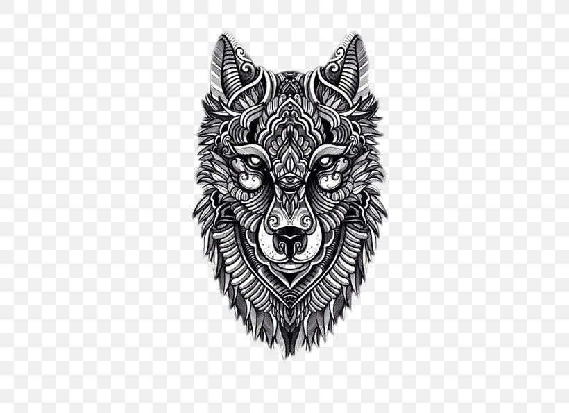 Sleeve Tattoo Abziehtattoo Wolf Fake Tattoo Sticker, PNG, 595x595px ...