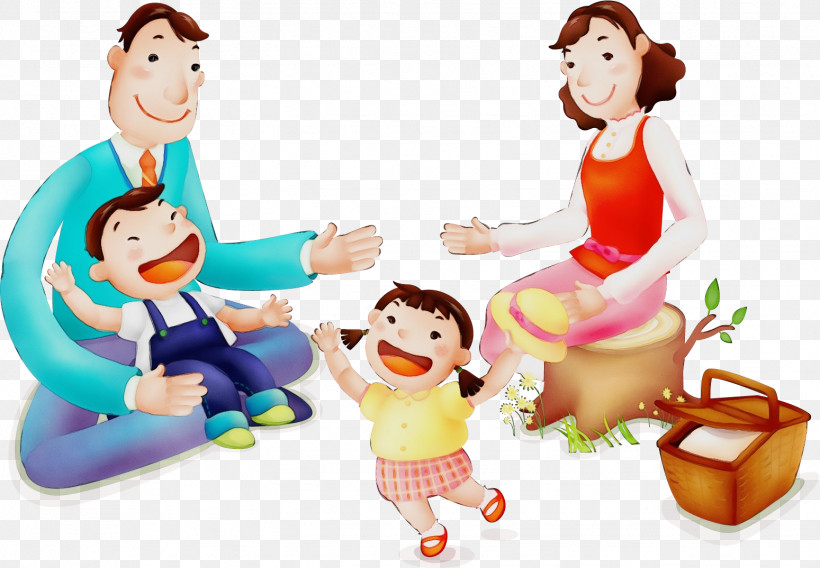 Cartoon Sharing Fun Playing With Kids Animation, PNG, 1549x1074px, Watercolor, Animation, Cartoon, Child, Fun Download Free
