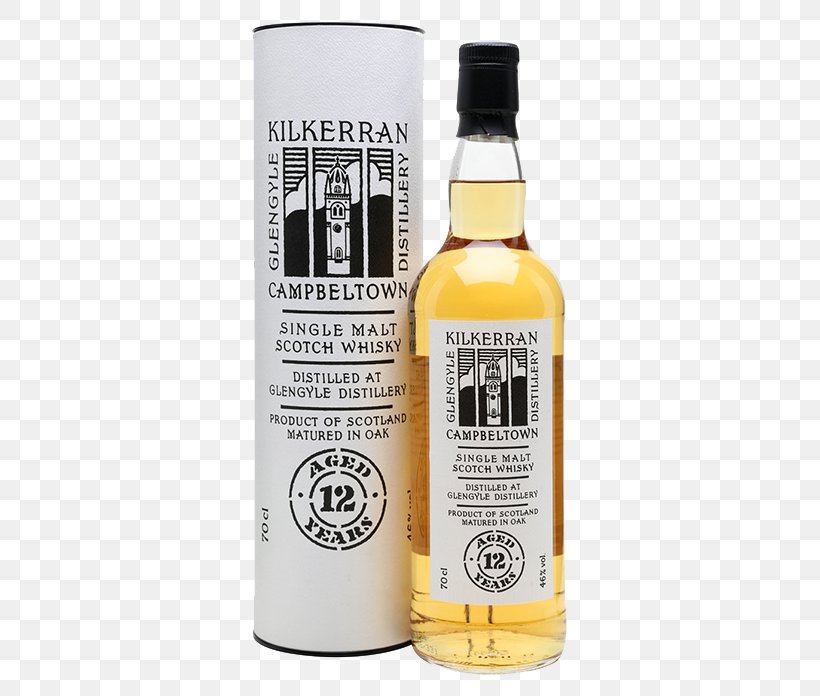 Glengyle Distillery Whiskey Scotch Whisky Single Malt Whisky Kilkerran Scotch Single Malt 12 Year, PNG, 580x696px, Whiskey, Alcoholic Beverage, American Whiskey, Blended Malt Whisky, Bottle Download Free