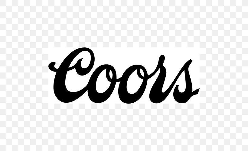 Molson Coors Brewing Company Molson Brewery Coors Light Beer, PNG, 500x500px, Coors Brewing Company, Beer, Black And White, Brand, Calligraphy Download Free