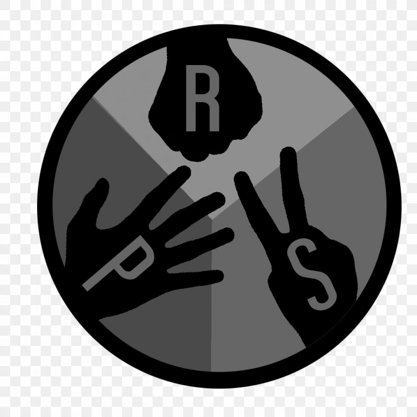 Rock–paper–scissors Steemit Logo, PNG, 1000x1000px, Rockpaperscissors, Black And White, Brand, Digital Data, Logo Download Free