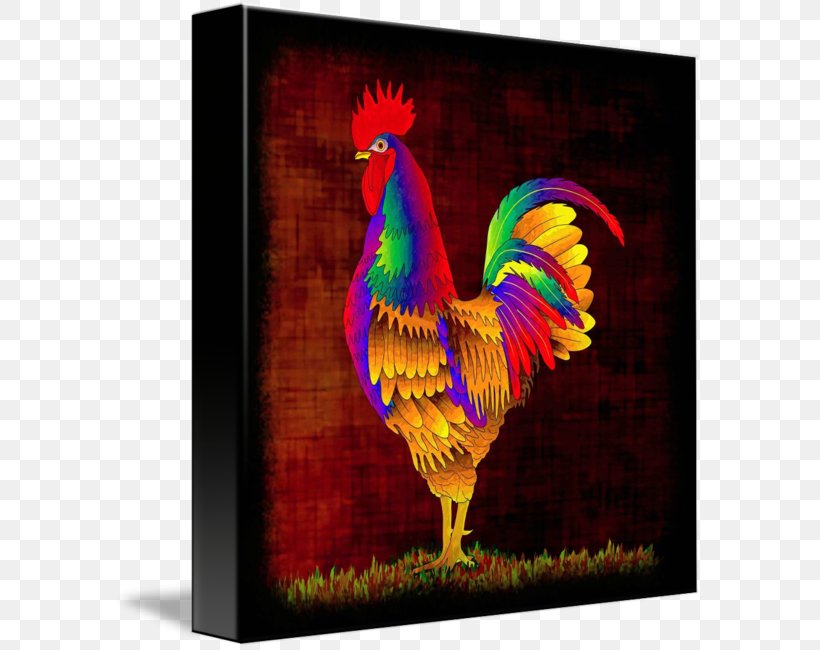 Rooster Chicken Painting Fine Art, PNG, 589x650px, Rooster, Advertising, Art, Artist, Beak Download Free
