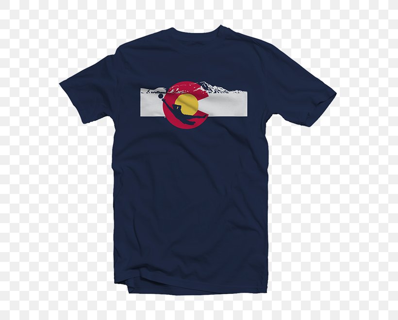 T-shirt Flag Of Colorado Sleeve, PNG, 660x660px, Tshirt, Active Shirt, Brand, Clothing, Colorado Download Free