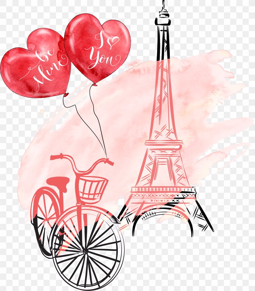 Eiffel Tower Clip Art, PNG, 2628x3000px, Watercolor, Cartoon, Flower,  Frame, Heart Download Free