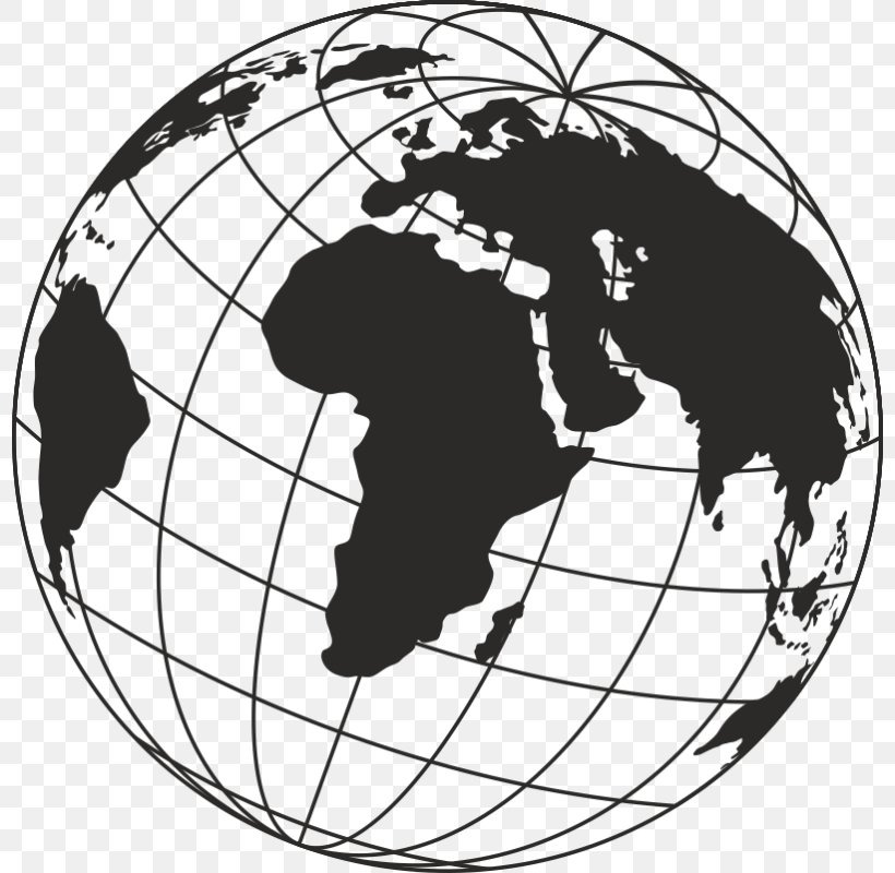 Globe World Map Clip Art, PNG, 800x800px, Globe, Ball, Black And White, Business, Drawing Download Free