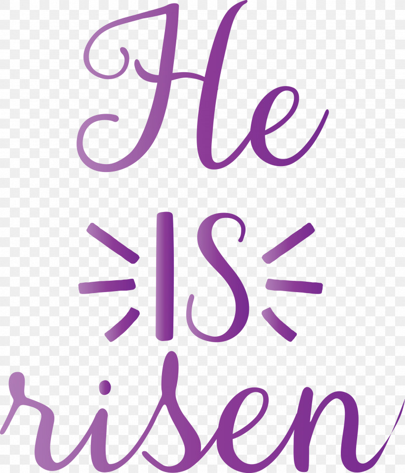 He Is Risen Jesus, PNG, 2568x3000px, He Is Risen, Calligraphy, Jesus, Line, Purple Download Free