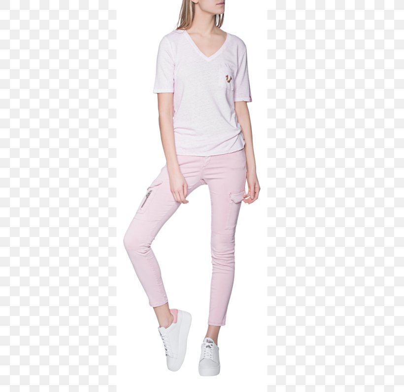 Jeans T-shirt Leggings Shoulder Sleeve, PNG, 618x794px, Jeans, Clothing, Leggings, Neck, Pink Download Free