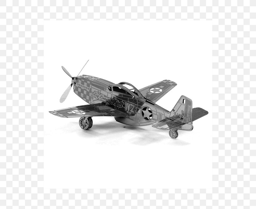 North American P-51 Mustang Airplane Aircraft P-51B Metal, PNG, 540x670px, North American P51 Mustang, Aircraft, Airplane, Aviation, Black And White Download Free