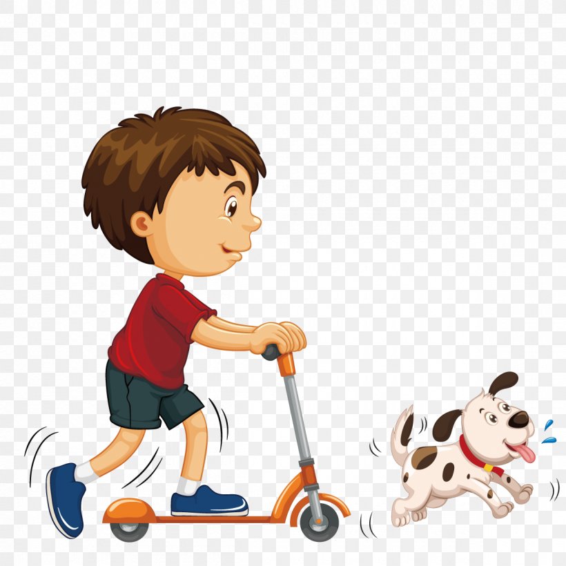 Stock Photography Royalty-free Boy Illustration, PNG, 1200x1200px, Scooter, Animation, Art, Boy, Cartoon Download Free