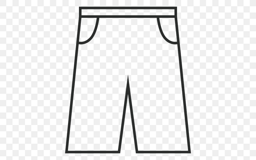 Clothing Shorts Jeans Pants Clip Art, PNG, 512x512px, Clothing, Area, Bermuda Shorts, Black, Black And White Download Free