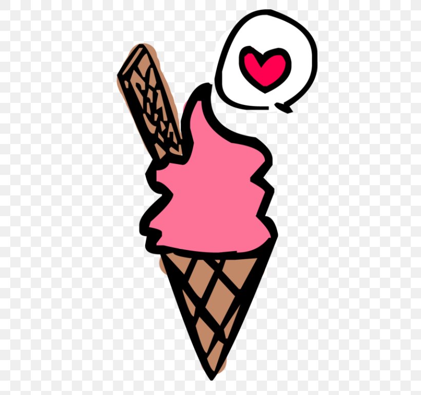 Clip Art Ice Cream Cones Product Line Pink M, PNG, 516x768px, Ice Cream Cones, Artwork, Cone, Food, Heart Download Free