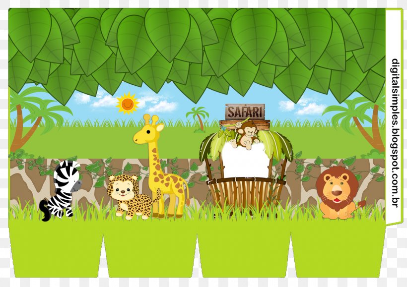 Convite Party Paper Safari Birthday, PNG, 1600x1131px, Convite, Baby Shower, Biome, Birthday, Cartoon Download Free