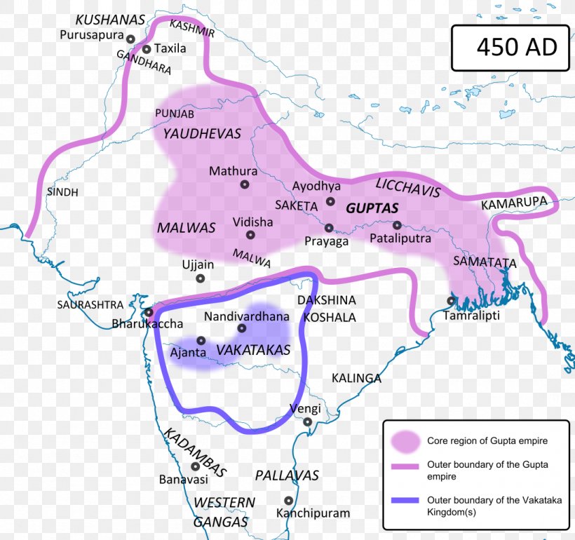 Gupta Empire Vakataka Dynasty India Map Kushan Empire, PNG, 1090x1024px, Gupta Empire, Area, Diagram, Gupta, History Download Free