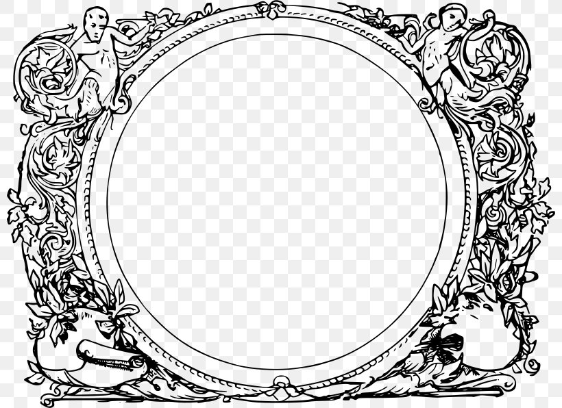 Picture Frames Clip Art, PNG, 800x596px, Picture Frames, Art, Black And White, Body Jewelry, Dishware Download Free