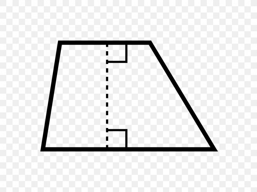 Quadrilateral Trapezoid Polygon Geometry Parallelogram, PNG, 1280x960px, Quadrilateral, Area, Black, Black And White, Convex Polygon Download Free