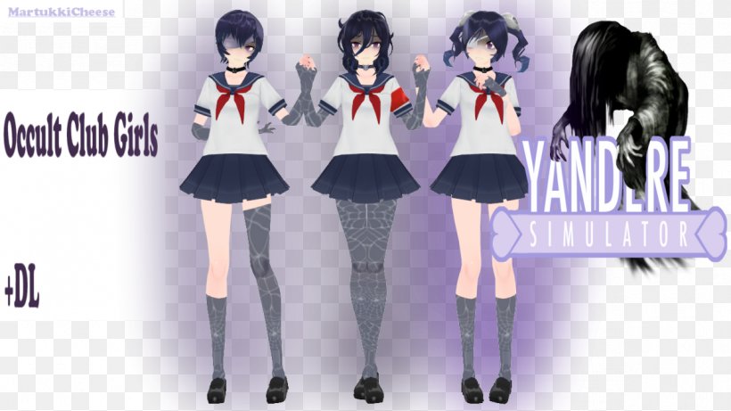 Yandere Simulator Occult Nightclub Character, PNG, 1191x670px, Watercolor, Cartoon, Flower, Frame, Heart Download Free