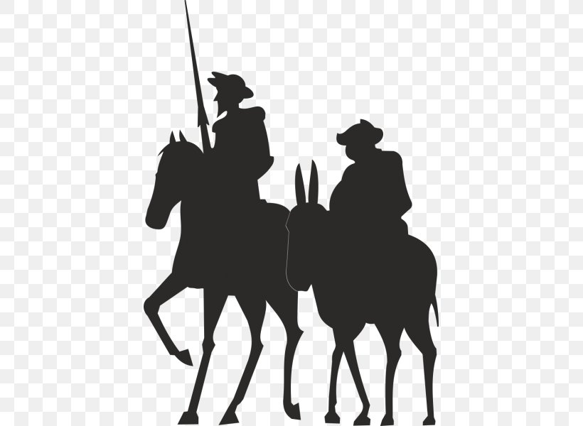 Don Quixote Sancho Panza Spanish Literature Novel, PNG, 600x600px, Don Quixote, Black And White, Bridle, Cowboy, Equestrian Sport Download Free