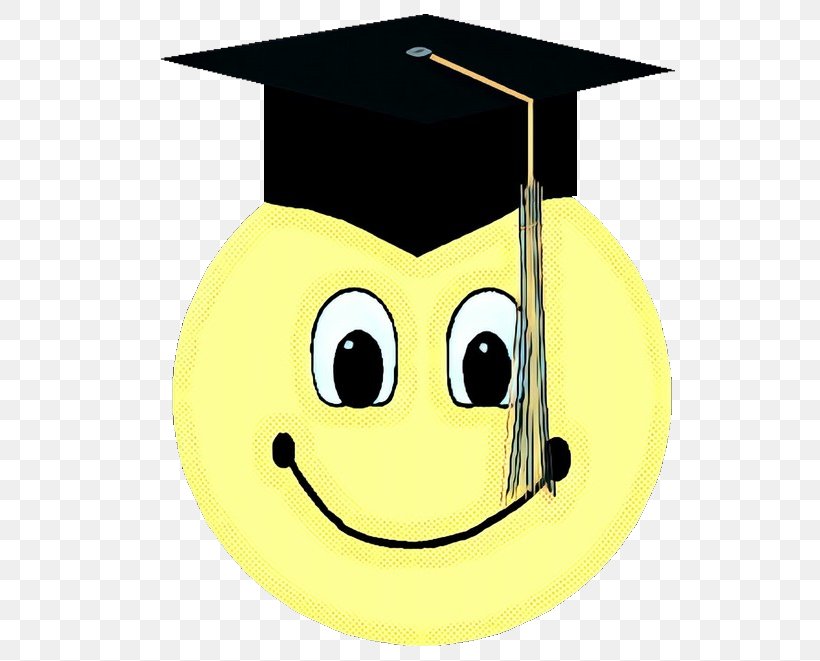 Happy Face Emoji, PNG, 562x661px, Smiley, Cap, Diploma, Emoji, Emoticon Download Free