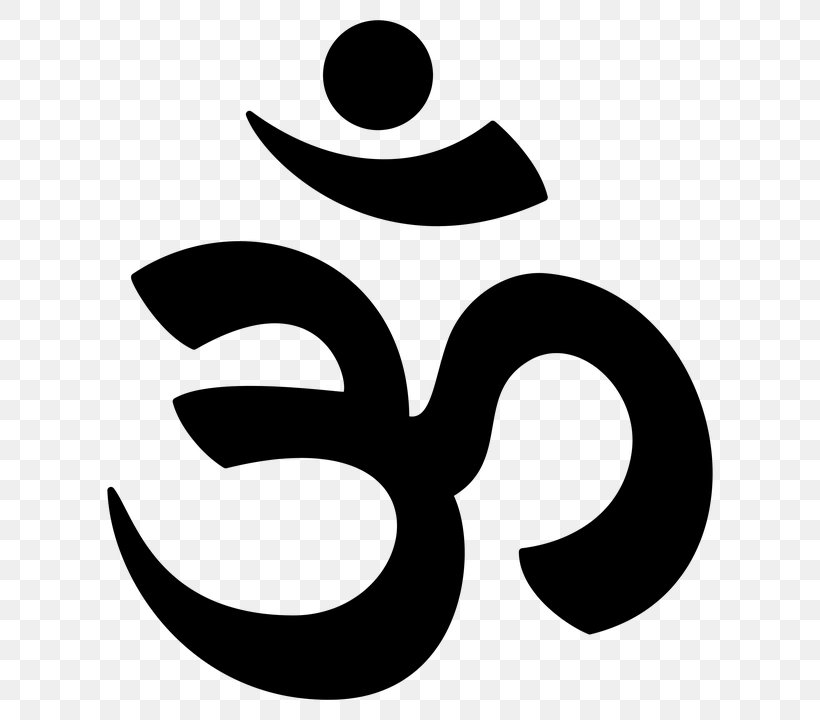 Om Hinduism Meditation Buddhist Symbolism, PNG, 650x720px, Hinduism, Artwork, Black And White, Brand, Buddhism Download Free