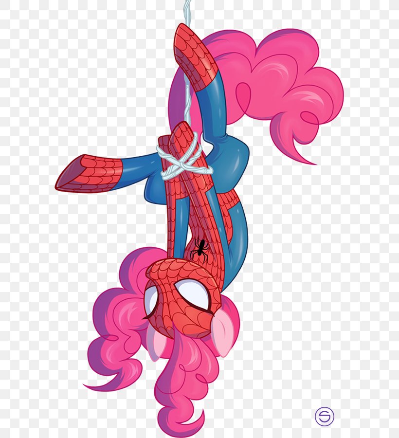 Spider-Man My Little Pony Pinkie Pie Fluttershy, PNG, 595x900px, Spiderman, Art, Cartoon, Deviantart, Drawing Download Free