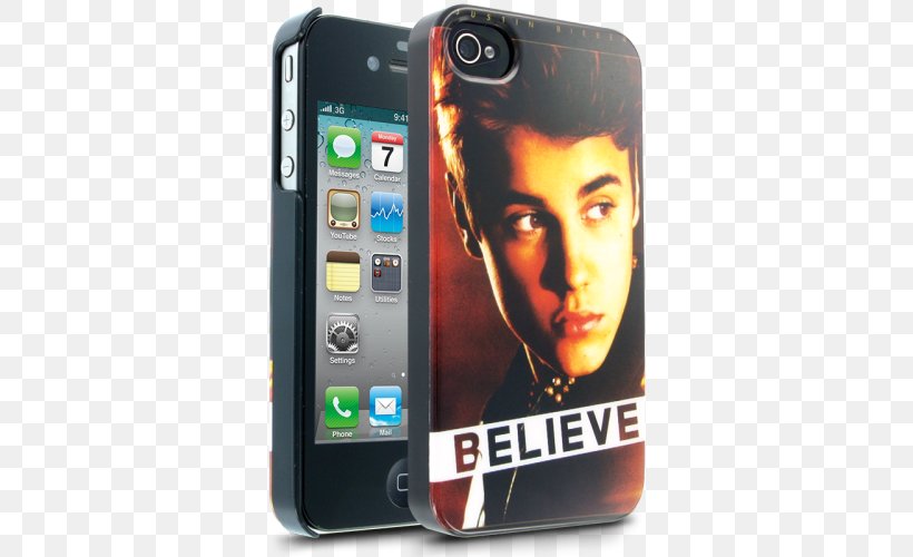 Justin Bieber Feature Phone Smartphone IPhone 4S, PNG, 500x500px, Watercolor, Cartoon, Flower, Frame, Heart Download Free