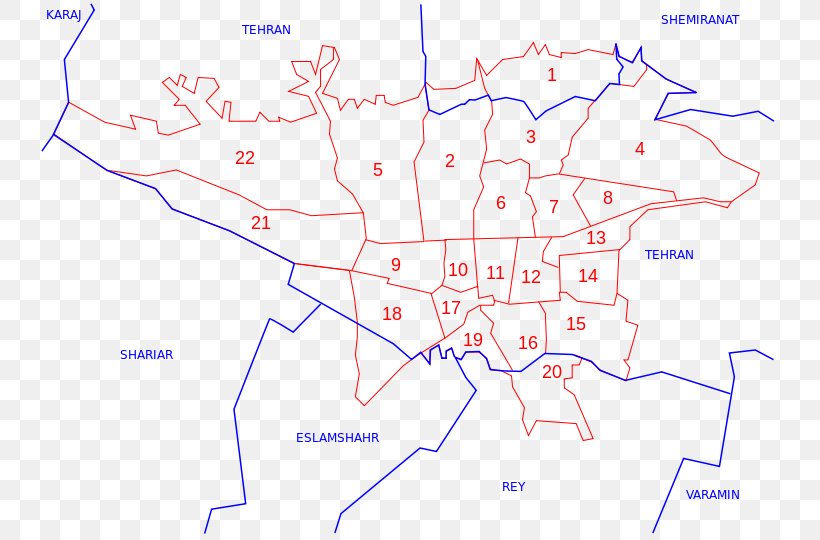 Ray Map Wikipedia شهرداری منطقه ۱۷ ناحیه ۳ Geography, PNG, 743x540px, Ray, Area, Blank Map, City, Diagram Download Free