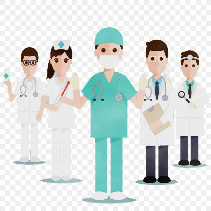 Cartoon Job Health Care Provider Team Physician, PNG, 1462x1463px, Watercolor, Cartoon, Employment, Health Care Provider, Job Download Free