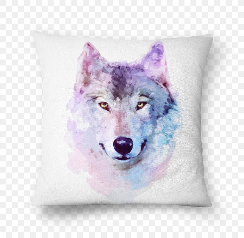 Watercolor Painting Poster Arctic Wolf, PNG, 800x800px, Watercolor Painting, Arctic Wolf, Art, Creative Market, Cushion Download Free