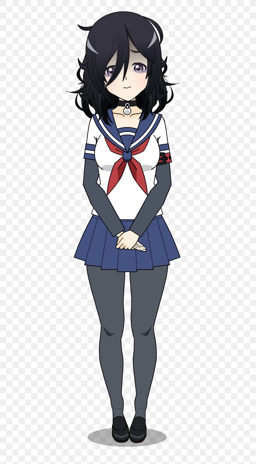 Yandere Simulator Kisekae Set System DeviantArt, PNG, 530x1487px, Watercolor, Cartoon, Flower, Frame, Heart Download Free