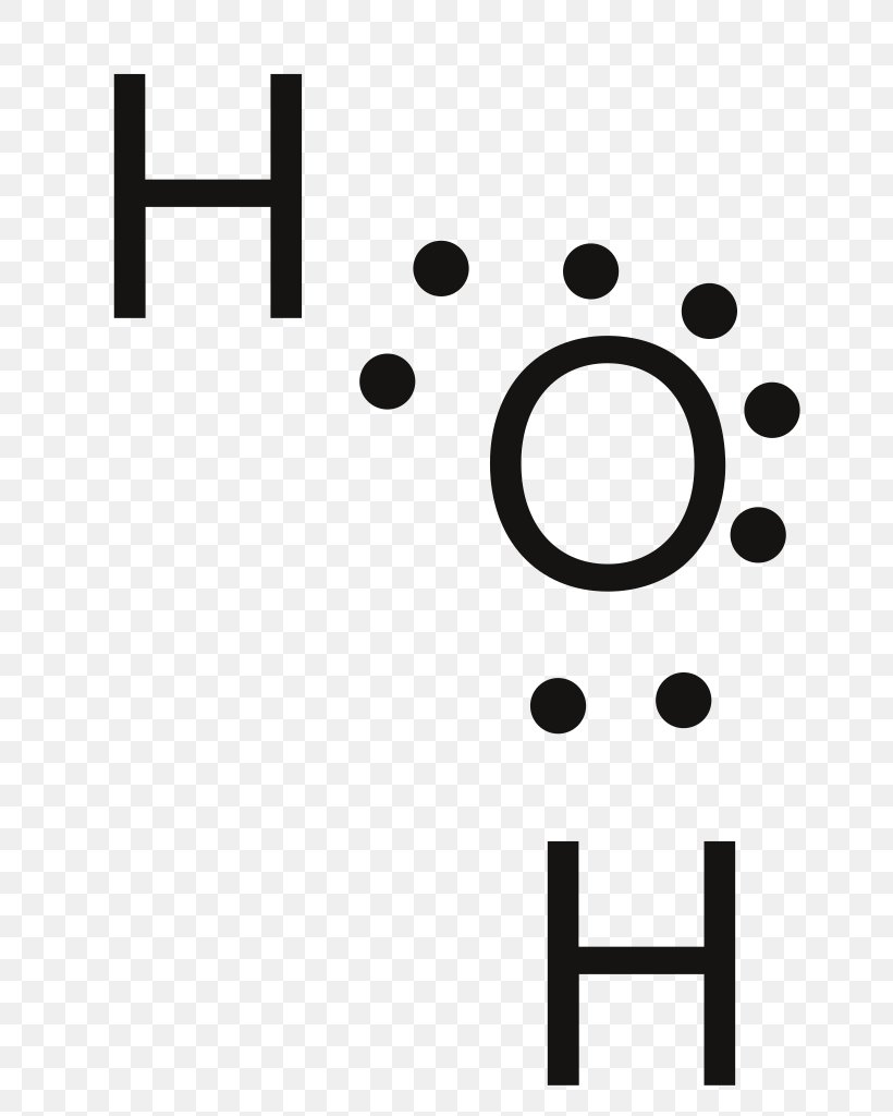 August 18 Lewis Structure Molecule Water, PNG, 727x1024px, August 18, Area, Black, Black And White, Brand Download Free