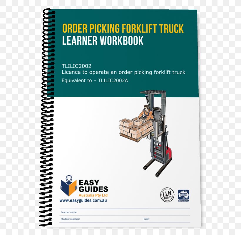 Order Picking Forklift Training Paper Logbook, PNG, 800x800px, Order Picking, Forklift, License, Logbook, Multimedia Download Free