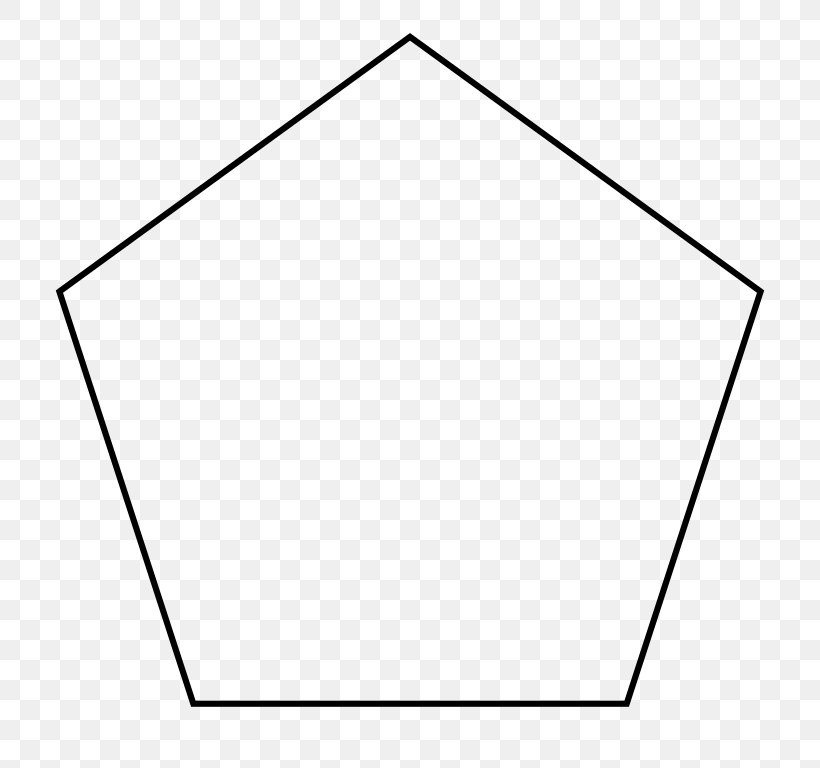 Pentagon Shape Geometry Parallelogram Coloring Book, PNG, 768x768px, Pentagon, Area, Black And White, Color, Coloring Book Download Free